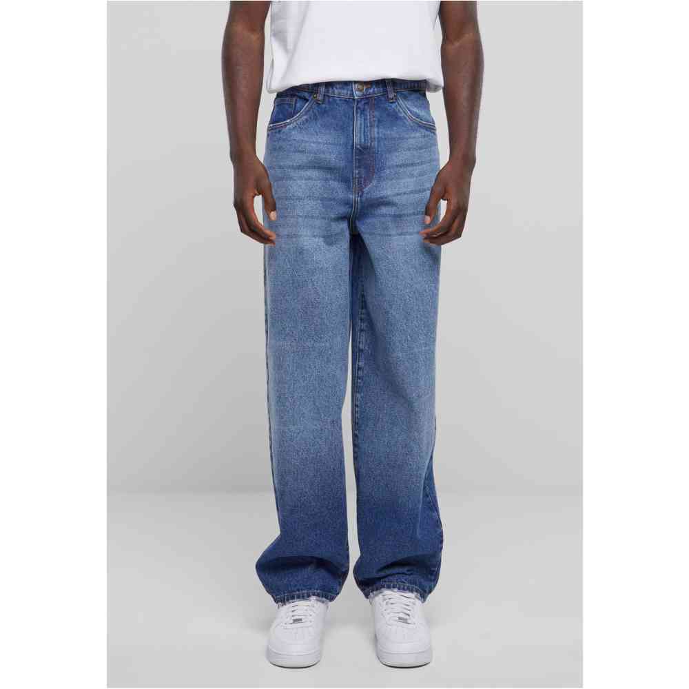Urban Classics - Heavy Ounce Baggy Fit Jeans Wijde broek - Blauw